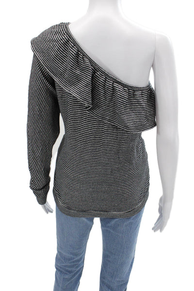 Joie Women Striped Cotton Long Sleeve Blouse Size XS