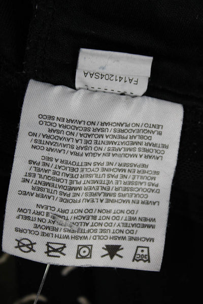 Nike Women Black Capri Leggings Sports Zip Size S