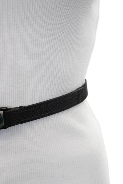 Gavazzeni Italy Womens Embellished Elastic Alyssa Skinny Belt Green Size 80