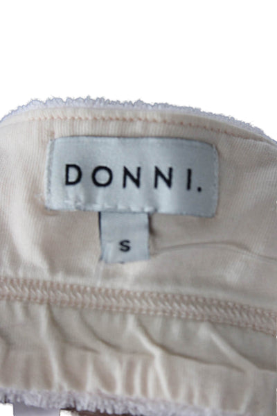 Donni Womens Cotton Blend Terry Bralette Pink Size S