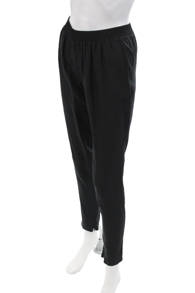 Alexis Women Ankle Jogger Pants Black Silk Size XS