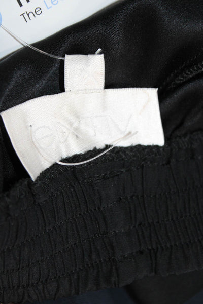 Alexis Women Ankle Jogger Pants Black Silk Size XS