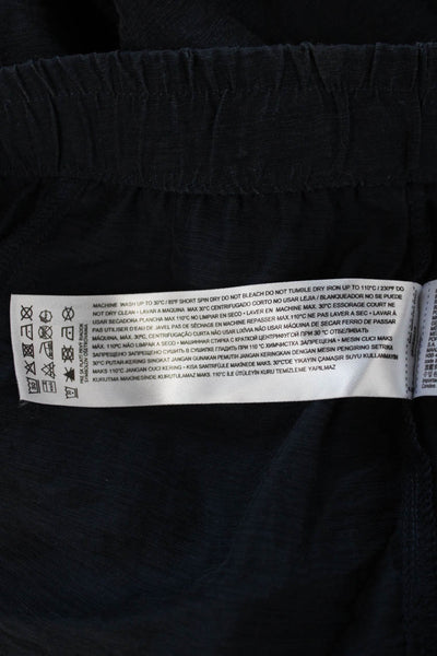 MNG Womens Ankle Cropped Dark Blue Lyocell Polyamide Pants Size S