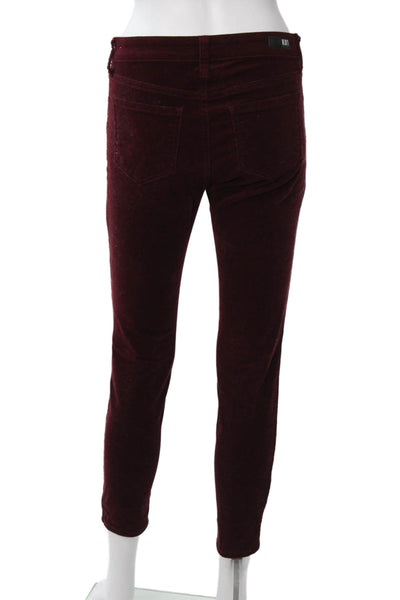 KUT from the Kloth Women Red Cropped Ankle Pants Petite Size 2P