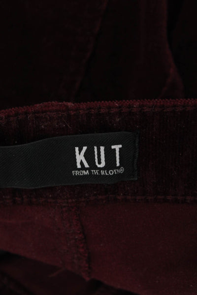 KUT from the Kloth Women Red Cropped Ankle Pants Petite Size 2P