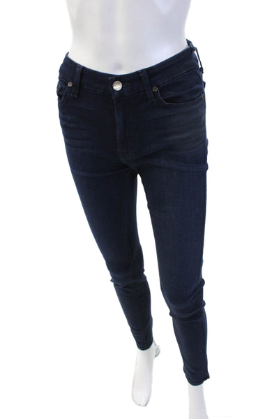 7 For All Mankind Women Skinny Ankle Jeans Dark Blue Size 27