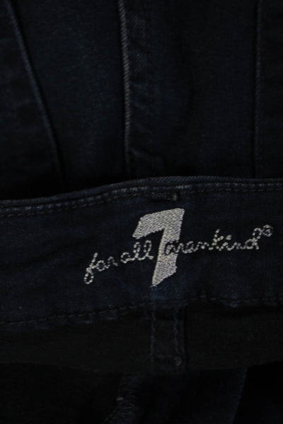 7 For All Mankind Women Skinny Ankle Jeans Dark Blue Size 27