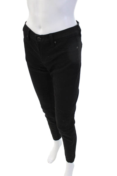 Blank NYC Womens High Rise Ankle Jeggings Black Denim Size 27