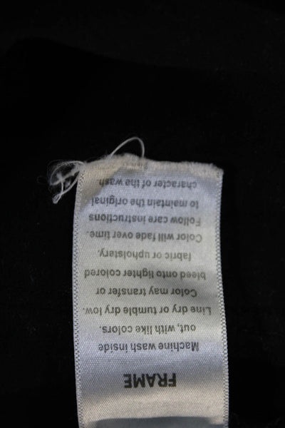 Frame Women Ankle Cropped Black Pants Size 30