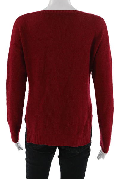 Autumn Cashmere Unisex Red Stars Round Neck Pullover Sweater Size XS