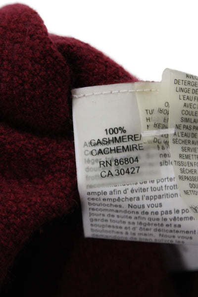 Magaschoni Womens Red 100% Cashmere Cardigan Long Sleeve Size XS