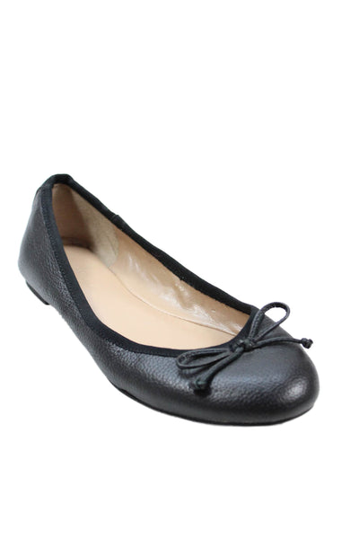 Banana Republic Womens Leather Slide On Ballet Flats Black Size 7 Medium