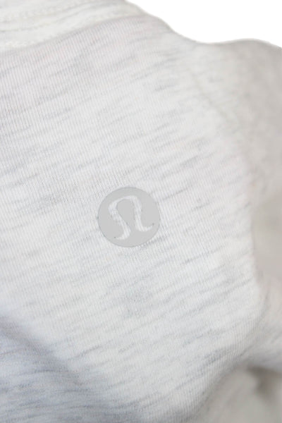 Lululemon Women Basic White Pima Cotton Short Sleeve T-Shirt Size 4
