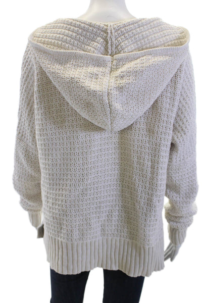 Rachel Zoe Unisex Beige V Neck Bohemian Pullover Sweater Long Sleeve Size L