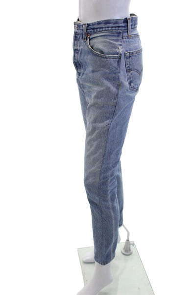 Re/Done Unisex Cropped Ankle Jeans Blue 90s Mid Rise Size 26