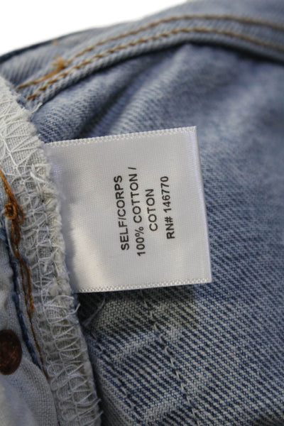 Re/Done Unisex Cropped Ankle Jeans Blue 90s Mid Rise Size 26