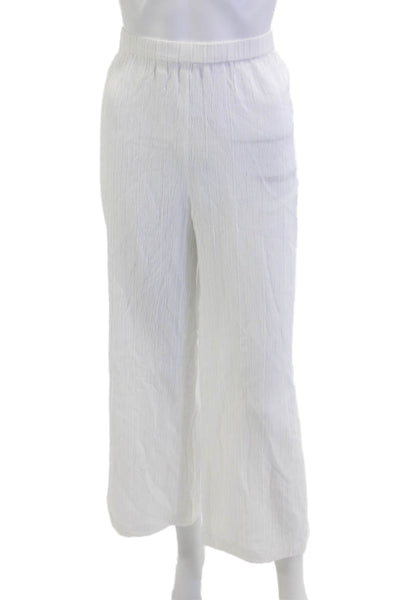 Solid & Striped Womens Cropped Pants White Rayon Nylon Size XS