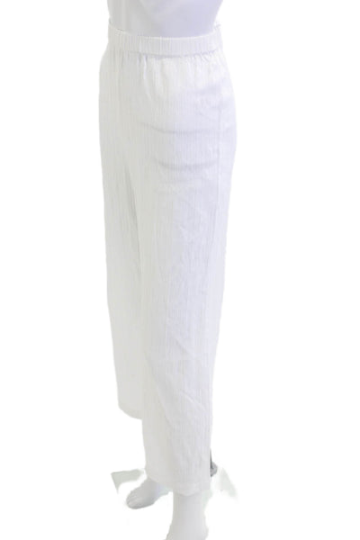 Solid & Striped Womens Cropped Pants White Rayon Nylon Size XS