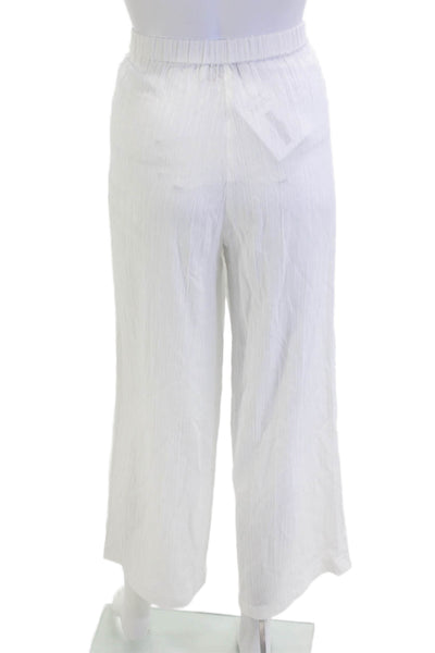 Solid & Striped Womens Cropped Pants White Rayon Nylon Size XS