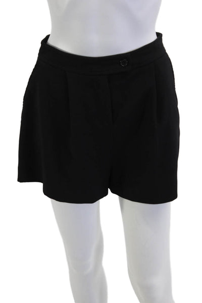 Toccin Unisex Black Solid Polyester Blend Button Shorts Size 2