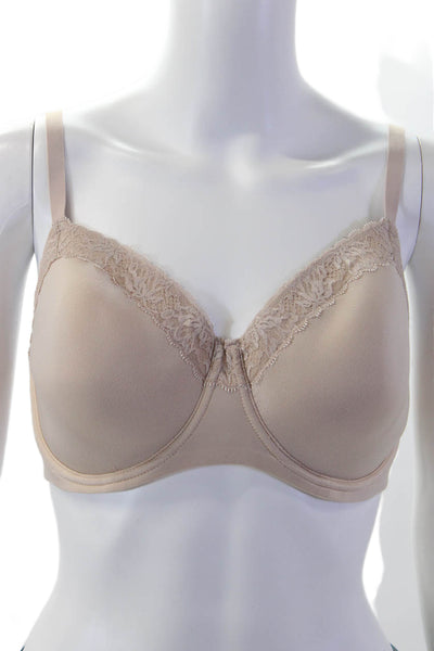 Natori Womens Under Wire Discreet Bra Mocha Beige Size 36 DDD