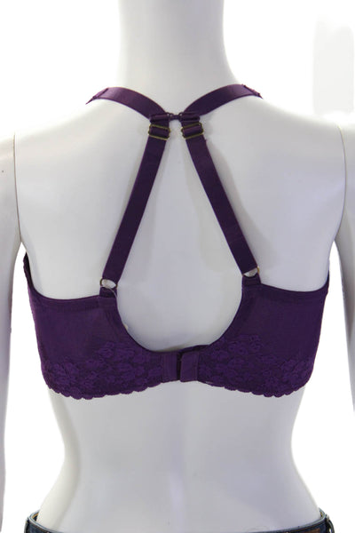 Natori Womens Under Wire Bra Deep Plum Purple Size 36 DDD