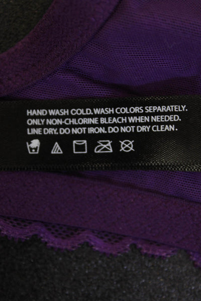 Natori Womens Under Wire Bra Deep Plum Purple Size 36 DDD