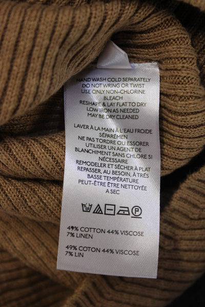 Free People Womens Boho Striped Button Cardigan Brown Long Sleeve Size XS