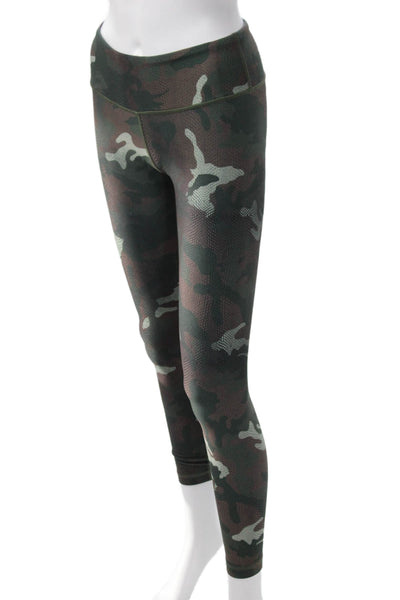 With Womens Ankle Jeggings Black Camo Nylon Blend Army Size S
