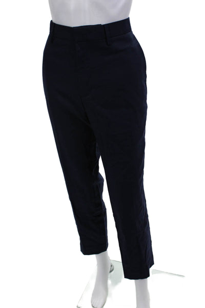 Banana Republic Unisex Dark Blue Cropped Ankle Dress Pants Size 32