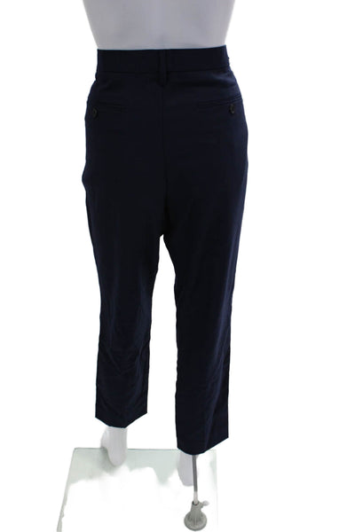 Banana Republic Unisex Dark Blue Cropped Ankle Dress Pants Size 32