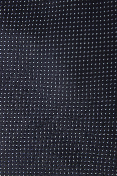 DKNY Mens Silk Polka Dot Printed Sleek Classic Tie Navy Blue