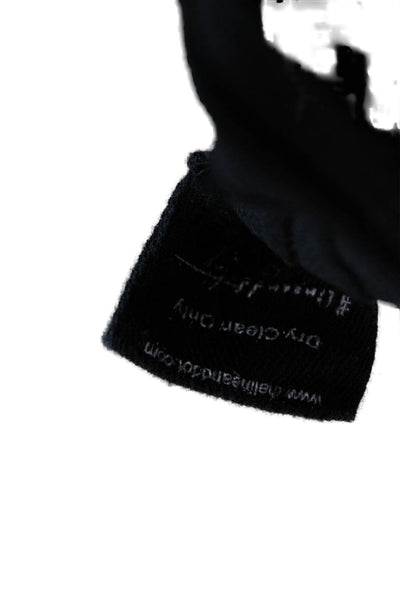 Line + Dot Women Black Mock Neck Pullover Sweater Long Sleeve Size S
