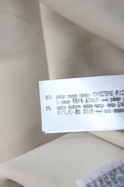 Zara Womens Beige Military Jacket Snap Closure Long Sleeve Size XS