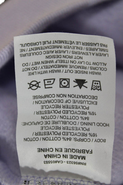 Nike Womens Pullover Hoodie Purple Drawstring Quotes Size S