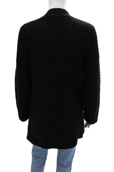 Amuse Society Unisex Black V-Neck Cardigan Long Sleeve Size XS