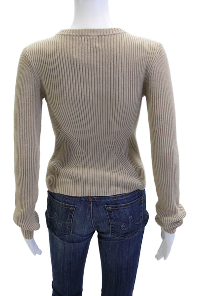 Nation LTD Women Pullover Striped Pima Cotton Sweater Size XS