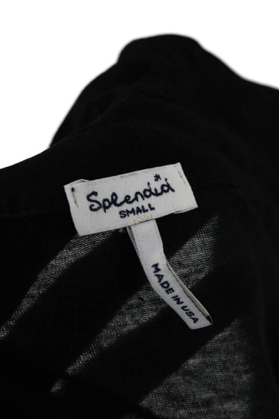 Splendid Womens Black Tunic V-Neck Long Sleeve Rayon Blouse Size S