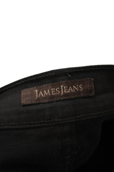 James Jeans Women Ankle Skinny Black Jeans Mid Rise Size 25