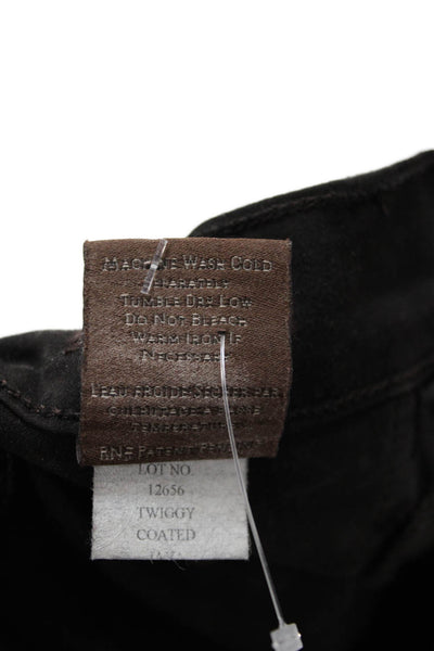 James Jeans Women Ankle Skinny Black Jeans Mid Rise Size 25