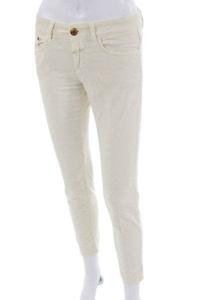 Closed Womens Ankle Cropped Beige Pants Size 24