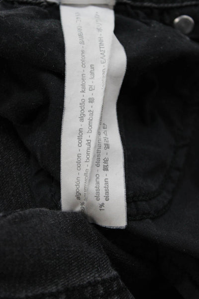 Zara Trafaluc Womens High Rise Cropped Skinny Ankle Jeans Dark Gray Size 4