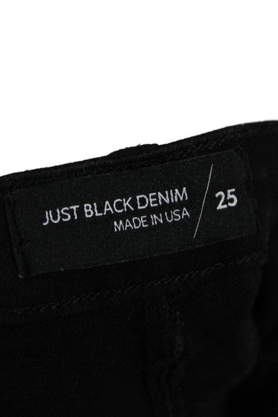 Just Black Denim Women Cropped High Rise Jegging Black Size 25