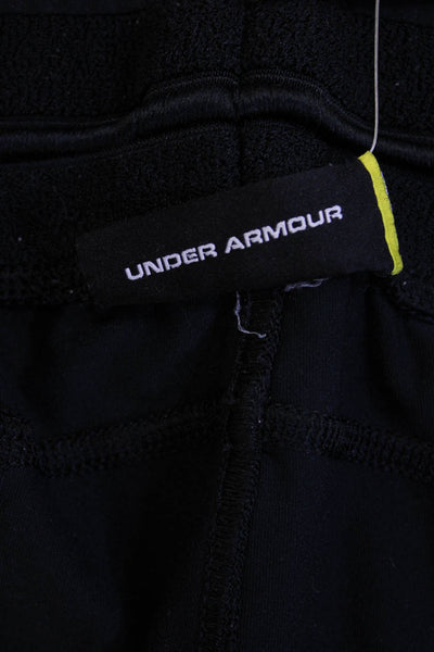 Under Armour Mens Black Sweatpants Zip Polyester Inseam 31 Size 2XL
