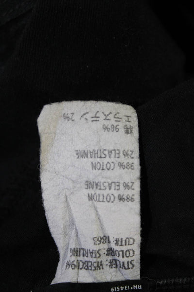 3x1 NYC Womens Cropped Straight Jeans Dark Gray Size 26