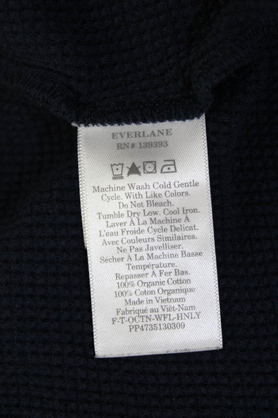 Everlane Womens Button-Up Dark Blue Organic Cotton Long Sleeve Size XS