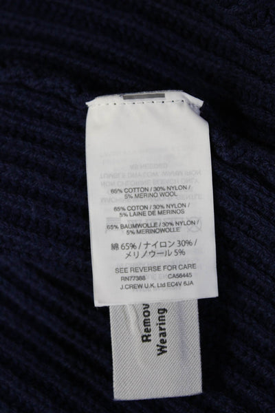 J Crew Women Pullover Sweater Dark Blue Sleeveless Crew Neck Size M