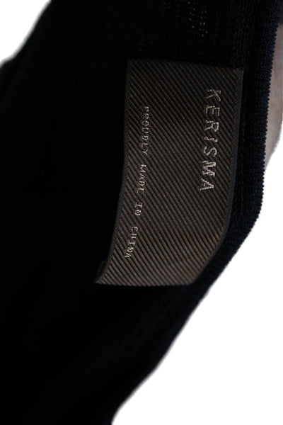 Kerisma Unisex Pullover Sweater Black Long Sleeve Round Neck Size S