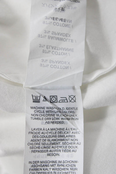 J Crew Women Basic Collared White Button-Up Shirt Long Sleeve Cotton Size 4