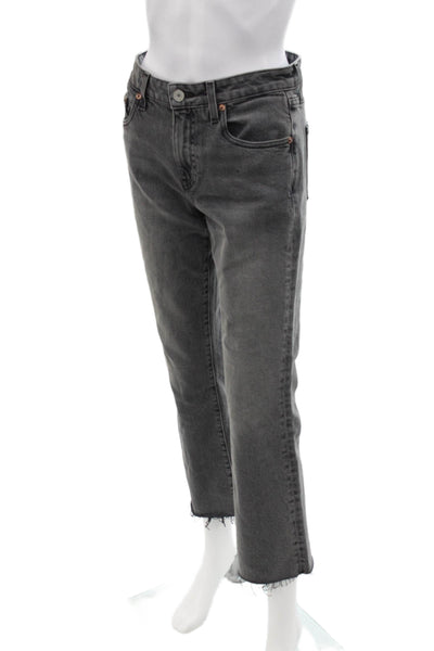 Trave Women Cropped Straight Dark Gray Jeans Size 26
